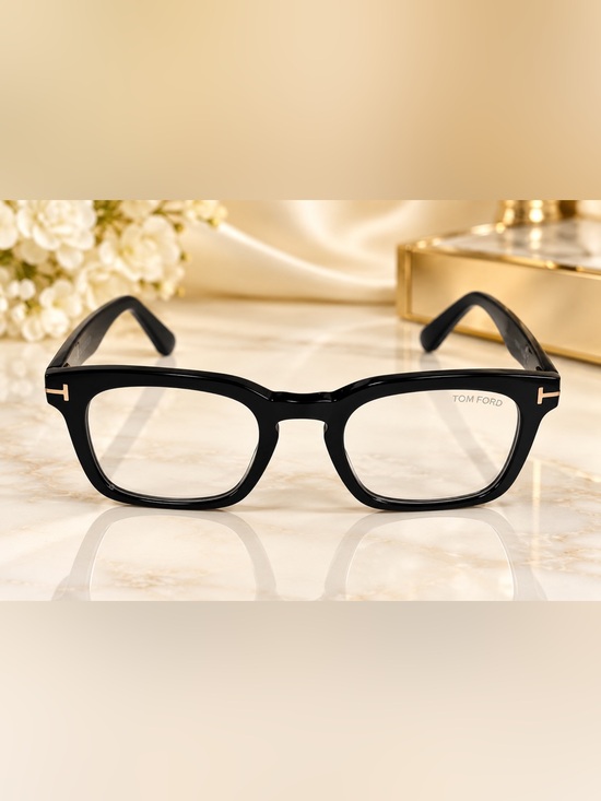 Other - Tom Ford TF6025-B ECO 001 Black Eyeglass Frames 50-22-145 Tom Ford Black Rectang